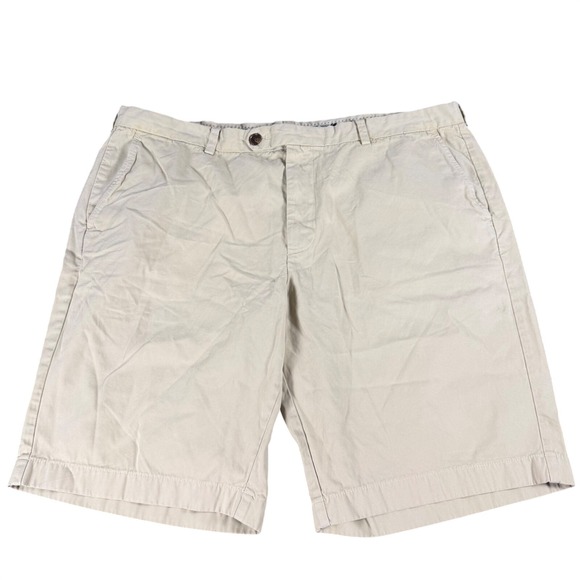 Brooks Brothers Other - Brooks Brothers Mens Bermuda Shorts 42 Tan Khaki Cotton Twill Flat Front Chino